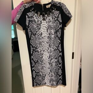 Michael Kors animal print mini dress